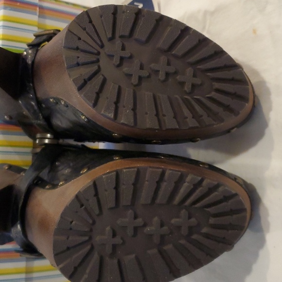 Sam Edelman Black Leather Fritz Wedge Size 9 - Picture 8 of 15